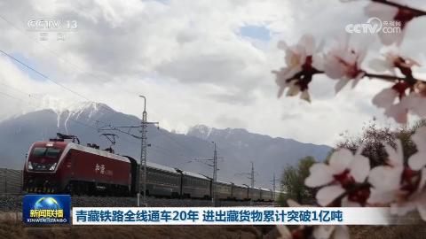 青藏铁路全线通车20年 进出藏货物累计突破1亿吨