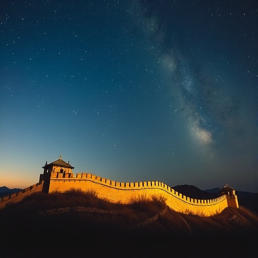 金山岭长城的星空