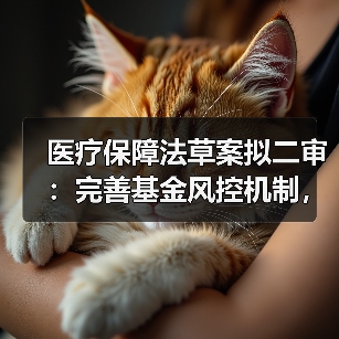 医疗保障法草案拟二审：完善基金风控机制，推进生育保险扩面
