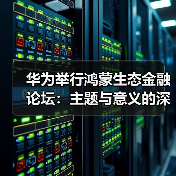华为举行鸿蒙生态金融论坛：主题与意义的深度剖析