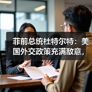 菲前总统杜特尔特：美国外交政策充满敌意，希望中菲重归于好