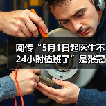 网传“5月1日起医生不24小时值班了”是张冠李戴的谣言