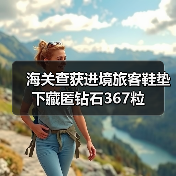 海关查获进境旅客鞋垫下藏匿钻石367粒（图3）