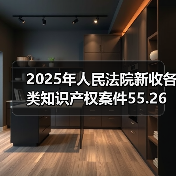 2025年人民法院新收各类知识产权案件55.26万件