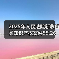 2025年人民法院新收各类知识产权案件55.26万件（图4）