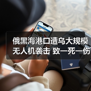 俄黑海港口遭乌大规模无人机袭击 致一死一伤（图2）