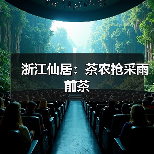 浙江仙居：茶农抢采雨前茶