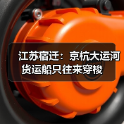 江苏宿迁：京杭大运河货运船只往来穿梭（图3）