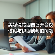 特朗普召开会议讨论与伊朗谈判问题
