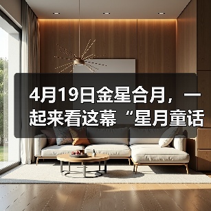 金星合月天文奇观：星月童话共赏