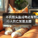 电动车骑行人伤亡重因头盔缺失