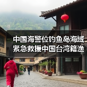 中国海警位钓鱼岛海域紧急救援中国台湾籍渔船（图2）