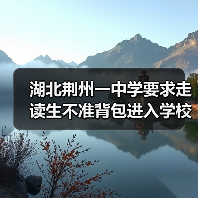 湖北荆州一中学要求走读生不准背包进入学校，要使用透明塑料袋，当地通报（图4）