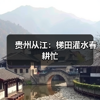 贵州从江：梯田灌水春耕忙