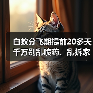 白蚁分飞期提前20多天 千万别乱喷药、乱拆家具