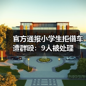 官方通报小学生拒借车遭群殴：9人被处理（图2）