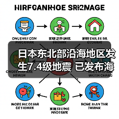 日本东北部沿海地区发生7.4级地震 已发布海啸警报（图2）