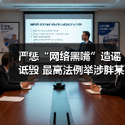 严惩“网络黑嘴”造谣诋毁 最高法例举涉胖某公司案件（图4）