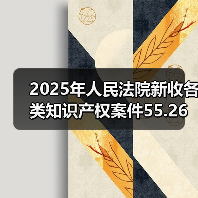 2025年人民法院新收各类知识产权案件55.26万件