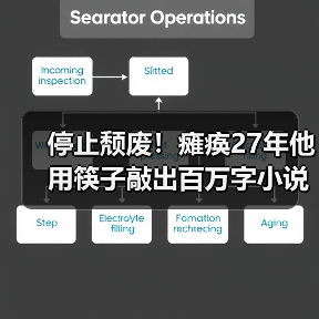 停止颓废！瘫痪27年他用筷子敲出百万字小说