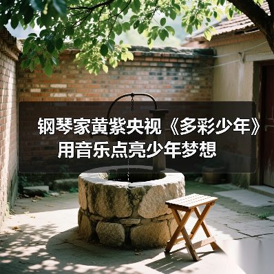 钢琴家黄紫央视《多彩少年》用音乐点亮少年梦想（图2）