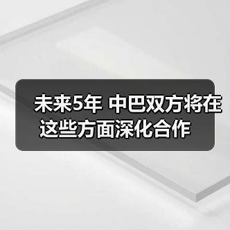 未来5年 中巴双方将在这些方面深化合作(图2) 未来5年 中巴双方将在这些方面深化合作(图2)