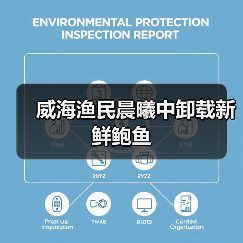 威海渔民晨曦中卸载新鲜鲍鱼