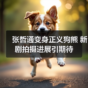 张哲通变身正义狗熊 新剧拍摄进展引期待（图3）