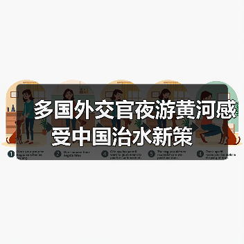 多国外交官夜游黄河感受中国治水新策(图3) 多国外交官夜游黄河感受中国治水新策(图3)