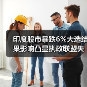 印度股市暴跌6%大选结果影响凸显执政联盟失利(图3) 印度股市暴跌6%大选结果影响凸显执政联盟失利(图3)