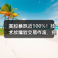 美股暴跌近100%！技术故障致交易作废，损失谁来担？