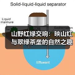 山野红绿交响：映山红与翠绿茶垄的自然之趣（图3）
