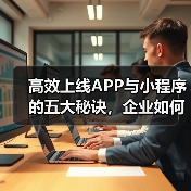 高效上线APP与小程序的五大秘诀,企业如何做到?(图3) 高效上线APP与小程序的五大秘诀,企业如何做到?(图3)