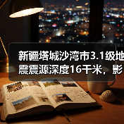 新疆塔城沙湾市3.1级地震震源深度16千米，影响范围有多大？