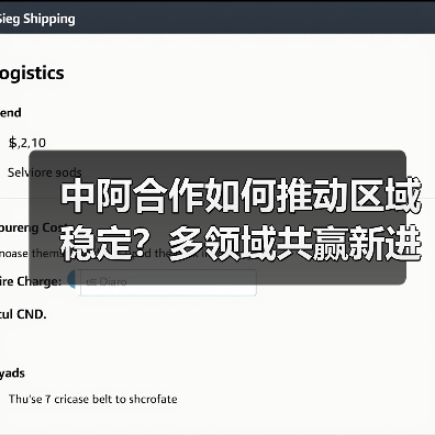 中阿合作如何推动区域稳定?多领域共赢新进展(图1) 中阿合作如何推动区域稳定?多领域共赢新进展(图1)