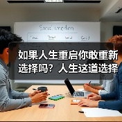 如果人生重启你敢重新选择吗?人生这道选择题怎么解(图3) 如果人生重启你敢重新选择吗?人生这道选择题怎么解(图3)