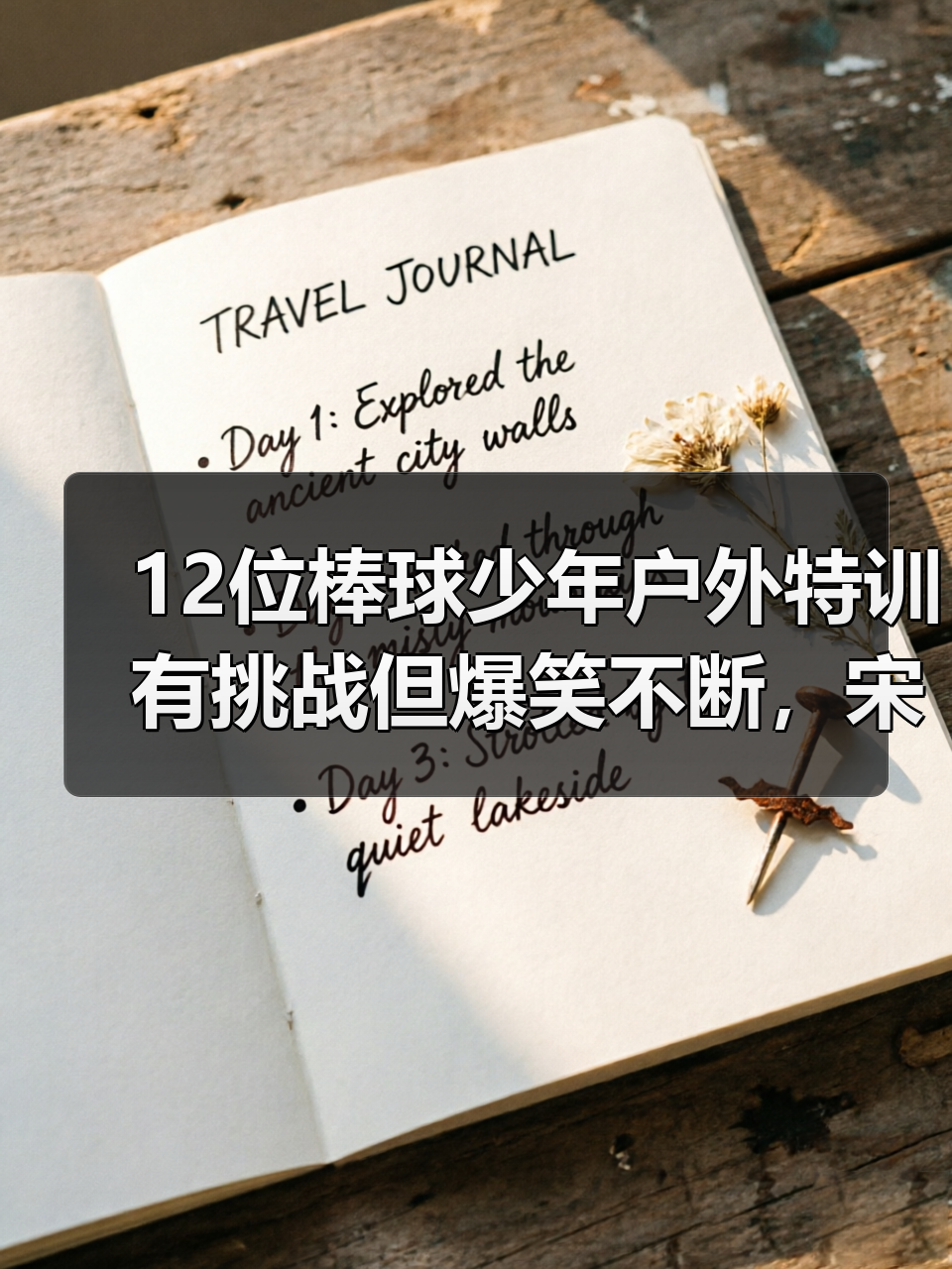 12位棒球少年户外特训有挑战但爆笑不断,宋妍霏高瀚宇又搭上了!(图3) 12位棒球少年户外特训有挑战但爆笑不断,宋妍霏高瀚宇又搭上了!(图3)