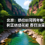 北京：恭俭胡同百年楸树正值盛花期 春日浪漫感拉满