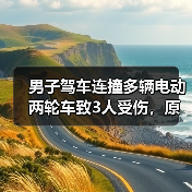 男子驾车连撞多辆电动两轮车致3人受伤，原因引关注（图4）