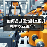 如何通过因地制宜提升新型农业单产？