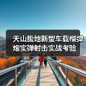 天山腹地新型车载榴弹炮实弹射击实战考验