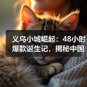 义乌小城崛起:48小时爆款诞生记,揭秘中国智造全球热销密码(图1) 义乌小城崛起:48小时爆款诞生记,揭秘中国智造全球热销密码(图1)