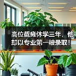 高位截瘫休学三年,他却以专业第一被录取!(图1) 高位截瘫休学三年,他却以专业第一被录取!(图1)