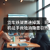 货车铁架高速掉落,司机徒手救险消隐患引热议(图4) 货车铁架高速掉落,司机徒手救险消隐患引热议(图4)