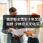 俄罗斯女青年十年文武双修 少林功夫文化深造之路(图3) 俄罗斯女青年十年文武双修 少林功夫文化深造之路(图3)