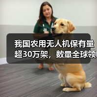 我国农用无人机保有量超30万架，数量全球领先