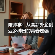 陈帅宇:从高薪外企到返乡种田的青春逆袭(图1) 陈帅宇:从高薪外企到返乡种田的青春逆袭(图1)