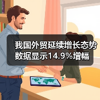我国外贸延续增长态势 数据显示14.9%增幅(图1) 我国外贸延续增长态势 数据显示14.9%增幅(图1)