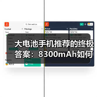 大电池手机推荐的终极答案：8300mAh如何改写续航规则？