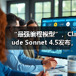 “最强编程模型”，Claude Sonnet 4.5发布，能